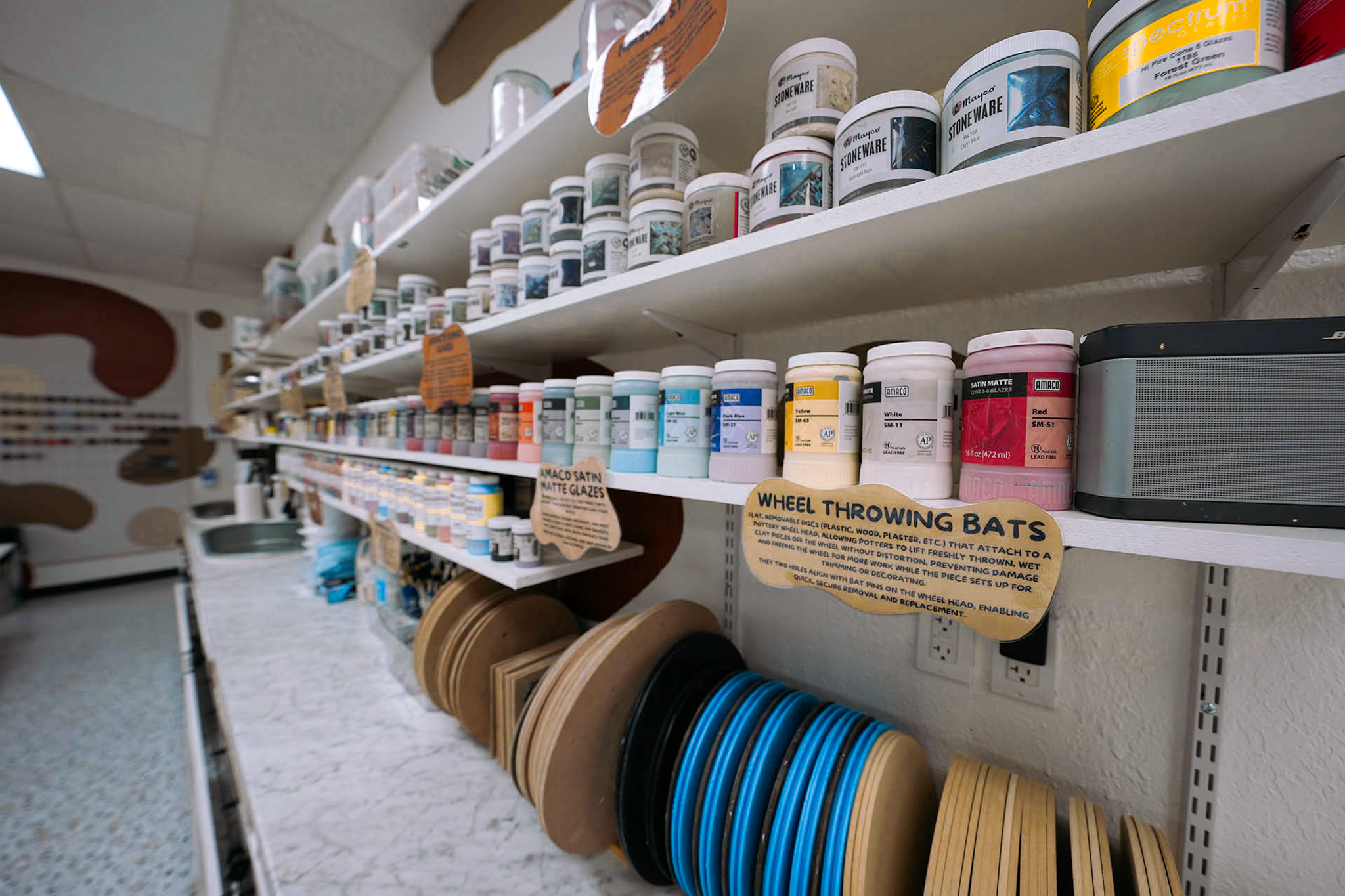 Ceramic kiln firing services available at Fired Up Clay Co. in El Paso